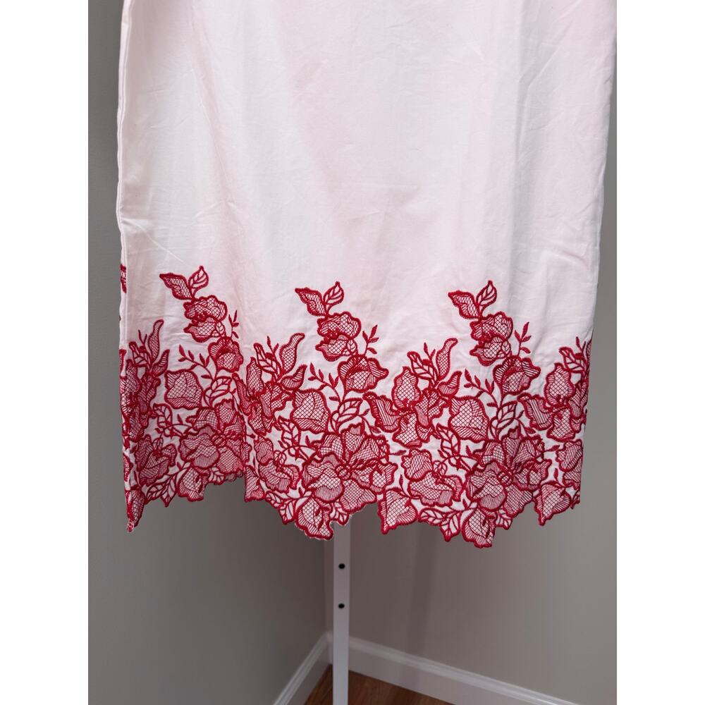 Tuckernuck Hyacinth House White & Red Embroidery Eliza Mini Dress XXS - Picture 6 of 10